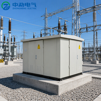 Poste de transformateur préfabriqué de type européen 100kVA 200kVA 500kVA 1000kVA 11kV 13.2kV, type boîtier extérieur, pour distribution d'énergie