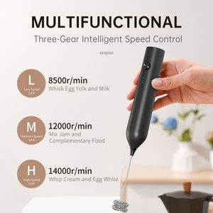 เครื่องตีฟองนมไฟฟ้าไร้สายแบบมือถือ ชาร์จไฟได้ สำหรับกาแฟ - Product Image 3