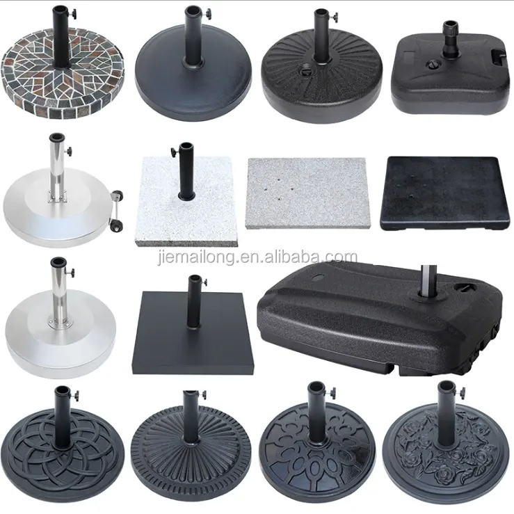 Heavy Duty Outdoor Umbrellas Bases Stand Holder Resin or Plastic Water Filled Base