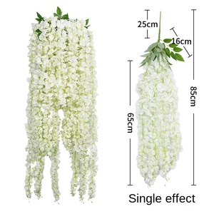 Wisteria <span class=keywords><strong>Hydrangea</strong></span> đại dương phong lan chuỗi cho mây nhà trang trí trần hoa nho mã hóa để làm đẹp khung - Product Image 2