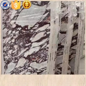 Beautiful Calacatta Purple Polished Waterproof Marble <b>Slab</b> for Villa Dining Use - Product Image 4