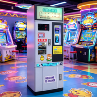 Machine à changer les pièces de monnaie, Validateur de billets commercial, Kiosque d'échange, Acier inoxydable, Surveillance à distance, Parking, Stations de métro
