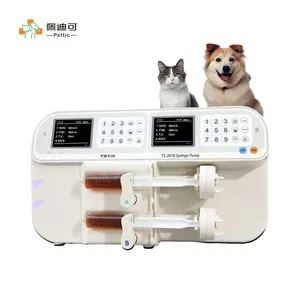 PETTIC Veterinary Dual Channel Syringe Pump System IV Pump Manufacturer for Dog Cat Animal