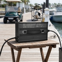 Chargeur de batterie au lithium LiFePO4 et au plomb-acide CE KC ETL XT120 134.4V7A pour chariot élévateur, chariot à fourches, voiturette de golf, petit kayak électrique