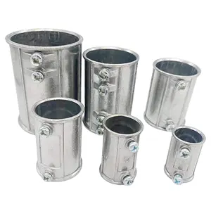 Emt Connector Factory Price 1/2 Inch Conduit Set Screw Coupling Fitting Imc Zinc Die Casting Straight Emt Conduit Connector