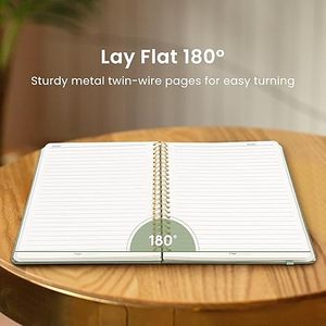 <b>A5</b> Leather Hardcover <b>Lined</b> Journal 140 Pages Customized Binding University Horizontal <b>Notebook</b> for Work and Note-taking - Product Image 3