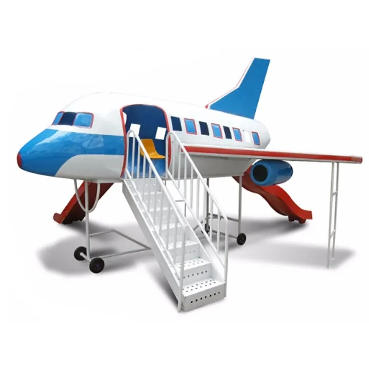 Factory directly supplier popular children favorite fiberglass airplane outdoor playground