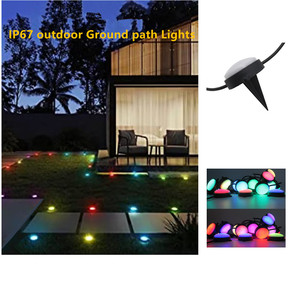 Outdoor RGBIC Multicolor IP67 Laagspanningspadverlichting Grond LED-wandelverlichting voor landschapsverlichting DC-voeding - Product Image 1