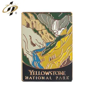 Factory making custom enamel National park metal emblem lapel pins