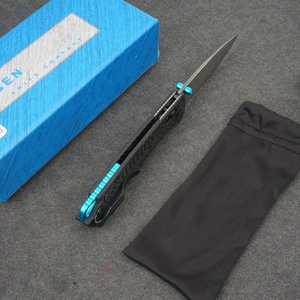 มีดพับ TREDKNIX BM535-3 เหล็กดามัสกัส ปลายแหลม ด้ามคาร์บอนไฟเบอร์ เปิดด้วยมือ สำหรับกิจกรรมกลางแจ้ง แคมป์ปิ้ง กีฬา DIY OEM - Product Image 2