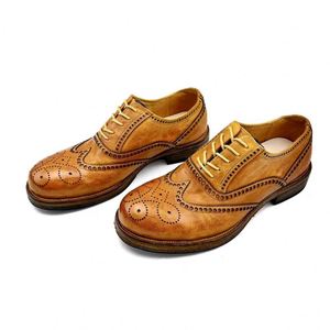Zapatos Casuales de Oficina para Hombre Goodyear Craft 2025, de Cuero Genuino, con Cordones, Duraderos, Ligeros, Antideslizantes, Transpirables, con Diseño de Puntos - Product Image 1