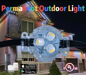 إضاءة LED خارجية دائمة من ميسرابيت، 24 فولت، RGBW، مسار ألومنيوم، مقاومة للماء IP68، تحكم لاسلكي، قابلة للتعتيم، ضمان 5 سنوات - Product Image 2