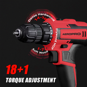 Kit de perceuse sans fil AEROPRO L901 20V marteau à puissance variable sans clé à 2 vitesses personnalisable - Product Image 4
