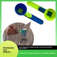 Cuillère doseuse multifonctionnelle moderne et simple en plastique pour protéines en poudre, anti-déversement, pour café, lait en poudre, anti-fuite, pour albumine d'œuf