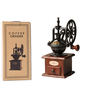 Molinillo de mano Retro con ruedas de viento, molinillo de café ajustable portátil, <span class=keywords><strong>Mini</strong></span> cafetera manual para uso doméstico - Product Image 1