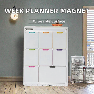 Châu Âu Mỹ Tuần Lịch Trình Ghi Chú Từ Tủ Lạnh Dán Lau Trên Bảng Trắng Nam Châm Tin Nhắn Bảng Trắng Bảng - Product Image 2