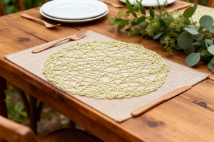 مفارش كلاسيكية منسوجة بسعر المصنع مفارش مستديرة تقدم الطعام طاولات طعام مستدامة - Product Image 3