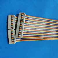 Cable plano gris estándar de 64 pines, espaciado de 32 pines, 2.54 mm, 50 cm de longitud, núcleo de cobre, aislamiento de PVC, para desarrollo de electrodomésticos y maquinaria
