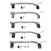 Pour BMW E36 E46 E90 E92 E93 316 318 320 325 330 335 1990+ Embouts d'échappement, diffuseur MT, double embout de silencieux en acier inoxydable et carbone