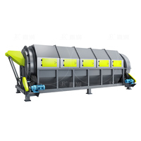 Écran portable Trommel pour le recyclage du compost, du sol et des déchets solides municipaux