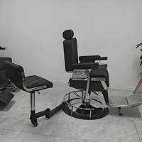 Tabouret de Coiffure Rotatif Réglable, Cadre de Chaise de Coiffeur Pivotant