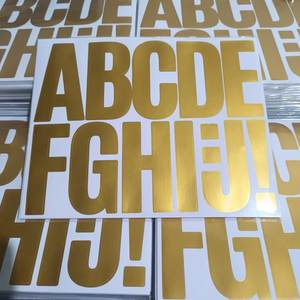 Autocollants numérotés en vinyle noir de 4 pouces, 2 ensembles, auto-adhésifs, découpés, pré-espacés, résistants aux UV, pour boîtes aux lettres, voitures, intérieur et extérieur - Product Image 6