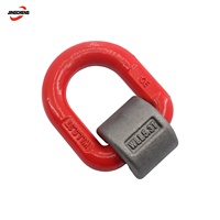 Anello a D in Acciaio Legato G80, Anello di Ancoraggio Resistente Saldabile, Punto di Sollevamento per Applicazioni di Saldatura e Sollevamento