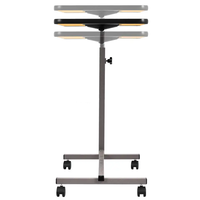 Table d'appoint mobile multi-usage Healthmenex pour bureau à domicile, réglable en hauteur et inclinable, en PB+Acier, pour repas au lit des patients
