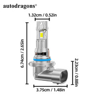 Feux avant LED 1:1 HALOGEN DESIGN M29 3570 60W 8000LM H7 H8 H9 H11 9005 9006 9012 H10 Feux antibrouillard H4 Ampoules LED antibrouillard