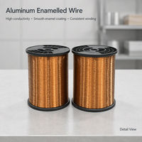 Fil magnétique en aluminium émaillé rond de classe 180 200 pour bobinage de stator et de rotor de moteur électrique