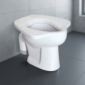 WC carré en céramique blanche avec siphon en S, toilettes européennes à poser au sol, équipement sanitaire - Product Image 2