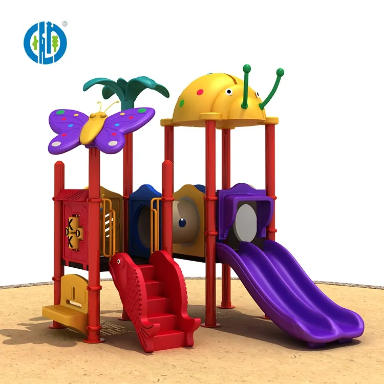 Outdoor Slide Outdoor Playground Equipment Children Recreational Amusement Park Plastic Animal Series Slide For Sale