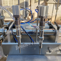 Nouvelle machine de remplissage pneumatique semi-automatique à double tête SPX, moteur haute efficacité, haute précision, en acier inoxydable pour