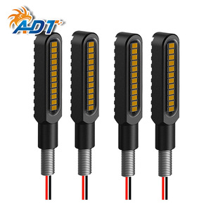 Clignotants de moto à LED séquentiels universels Amber Flowing pour moto - Product Image 5
