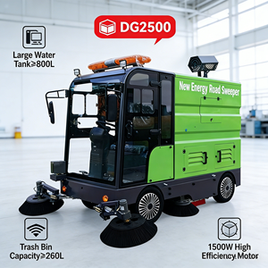 DG2500 دينغ لانغ كاسحة شوارع كهربائية ذاتية الدفع تعمل بالطاقة الجديدة عالية الكفاءة، مركبة تنظيف للإنشاءات والمزارع - Product Image 4