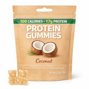 Gommose Proteiche al Cocco OEM Private Label 17g con Isolato di <span class=keywords><strong>Siero</strong></span> di <span class=keywords><strong>Latte</strong></span> per il Recupero Muscolare e l'Energia - Product Image 1