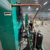 Système de condensation frigorifique industriel refroidi par air, moteur à économie d'énergie, ventilateur axial à haut débit d'air pour chambres froides et congélateurs lourds