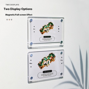 Mini Marco Magnético de Acrílico <span class=keywords><strong>para</strong></span> Fotos con Función de Exhibición de Postales Transparente <span class=keywords><strong>para</strong></span> Refrigerador - Product Image 3