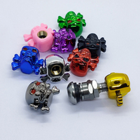 10 couleurs uniques, capuchons de valve de pneu universels 8V1 en ABS, design crâne, anti-poussière, squelette avec os, 1 pièce
