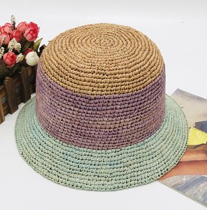 Mũ Tai Bèo Đan Móc Màu Sọc Tự Nhiên Cao Cấp - Product Image 3