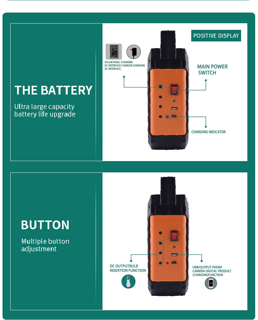 AT-9028B DAT solar charging lighting system kits with MP3 and radio function solar led lighting kits for africa market