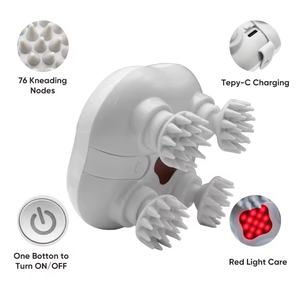 Masajeador de Cabeza Inalámbrico con 4 Cabezales de Amasamiento y 72 Nodos, Masajeador de Cabeza Portátil para el Crecimiento del Cabello - Product Image 2