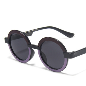 Nuevas gafas de sol de moda para niños, montura redonda, gafas de sol para bebés con <span class=keywords><strong>lentes</strong></span> UV400, tonos para niños y niñas, Material de PC - Product Image 3