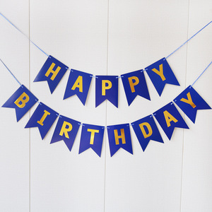 Bannière en papier d'<span class=keywords><strong>anniversaire</strong></span> joyeux <span class=keywords><strong>anniversaire</strong></span>, impression de décoration de fête, plusieurs couleurs en gros - Product Image 3