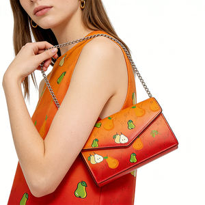 Sac à bandoulière à rabat <span class=keywords><strong>en</strong></span> cuir PU à imprimé fruits dégradé pour femmes, pour les acheteurs <span class=keywords><strong>en</strong></span> gros OEM ODM - Product Image 6