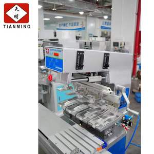 4 Color Closed Ink Cup Pad <b>Printing</b> <b>Machine</b> With Shuttle Worktable for Print Plastic Hanger - Product Image 3