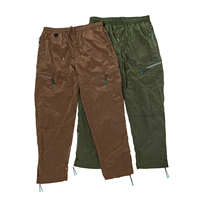 Pantalon cargo en nylon froissé TOPSHOW GARMENT pour homme, léger, ample, style parachute, avec plusieurs poches zippées, pantalon de jogging