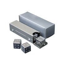 Jeu de dés en aluminium de haute qualité, 5 pièces, 16mm 6d, avec étui en métal, pour boissons, ktv, jeu de table, vente en gros,