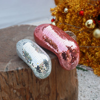 Boule Miroir Scintillante Décorative pour Remise de Diplôme - Sculpture Artisanale Étincelante Écologique et Étanche pour Fête d'Anniversaire, Décoration de Table Festive