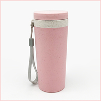 Bouteille d'eau en paille de blé à double paroi au design original et tendance, à prix compétitif